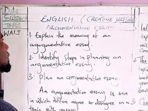 Introduction of argumentative essay