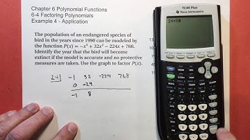 6-4 Factoring Polynomials example 4
