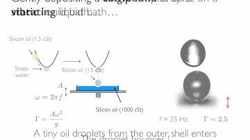 Double emulsion in a bouncing compound drop