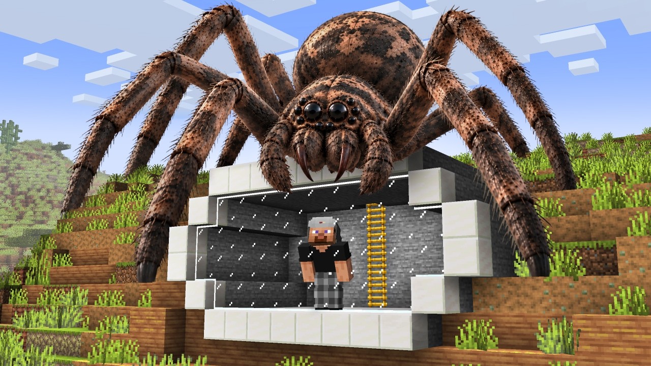 Hice un Bunker Blindado Anti Aracnofobia en Minecraft