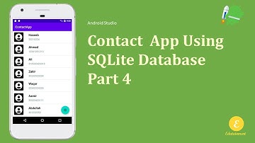 Contact App using Android Studio | Part 4 | Android Studio 2023 | [Urdu/Hindi]