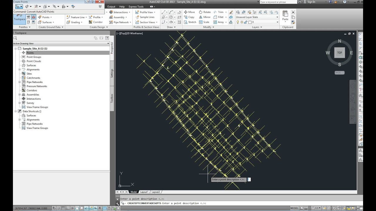 autocad civil 3d 2013 how to copy a surface