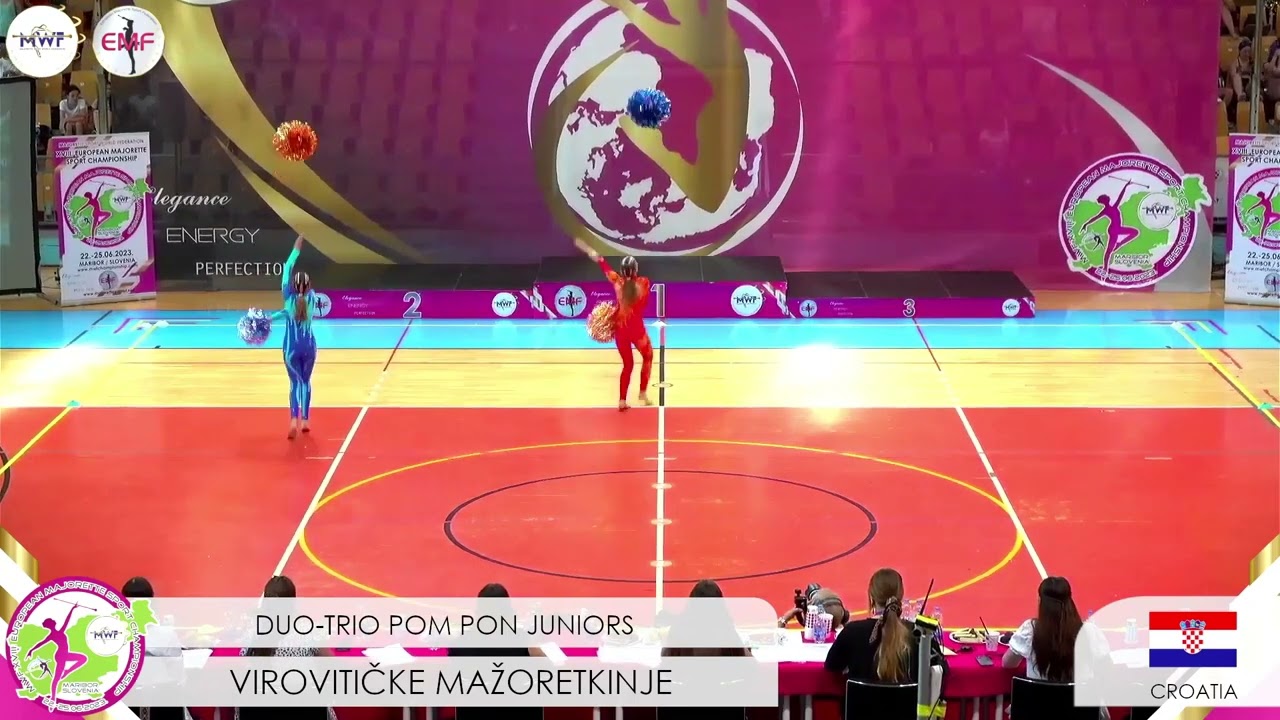 Europsko prvenstvo,Maribor 2023. Juniori duo pom pon
