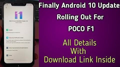 Finally Android 10 Update Received On POCO F1 | Android 10 Rolling Out For POCO |POCO F1 Android 10