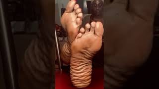 Up close ebony thick wrinkle soles 2