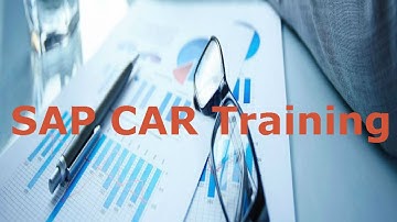 SAP CAR Training video  | SAP CUSTOMER ACTIVITY REPOSITORY course demo