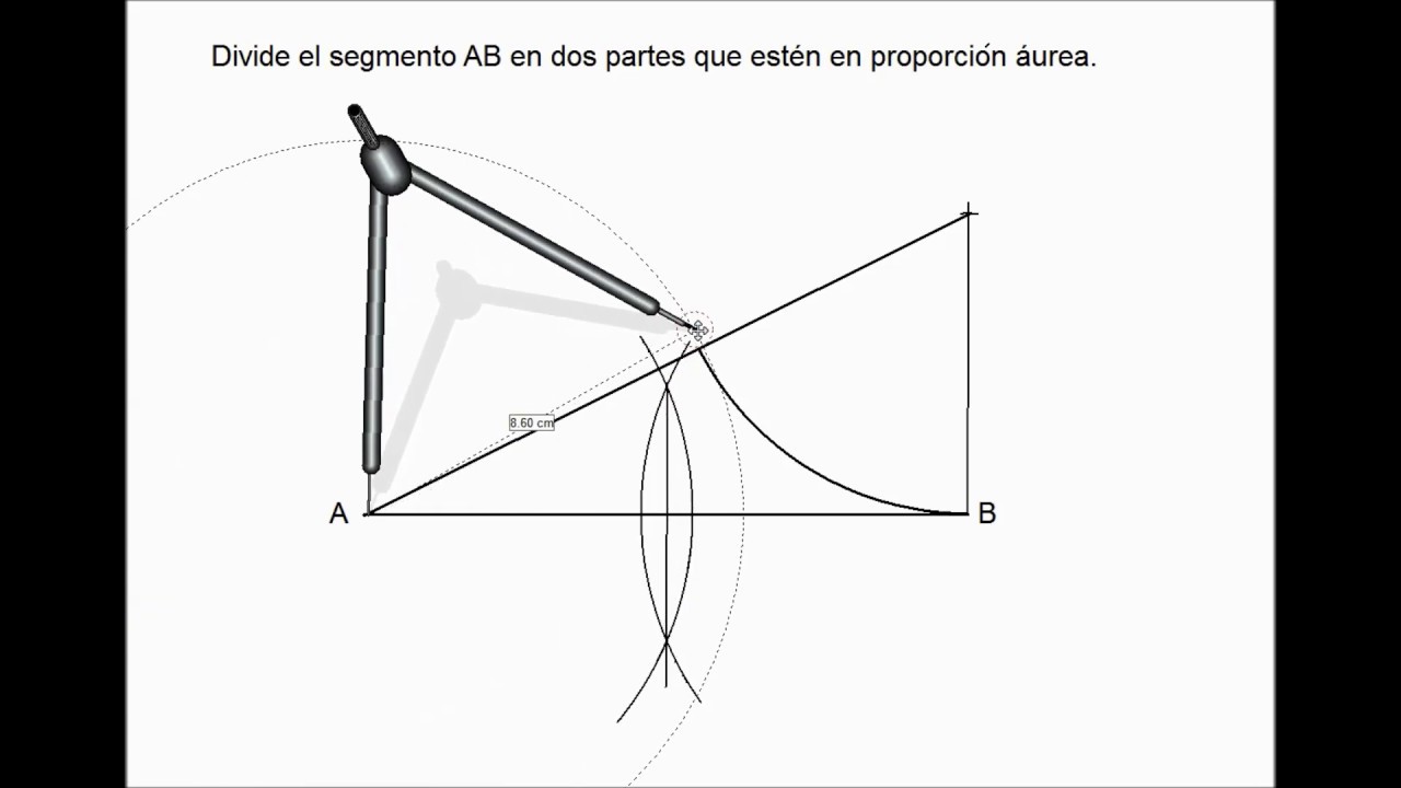 6-DIVISIÓN DE UN SEGMENTO EN PROPORCIÓN  ÁUREA