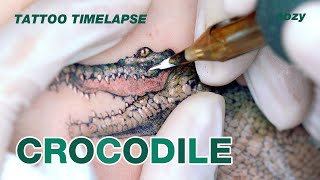 Crococile Color Tattoo Timelapse Oozytattoo