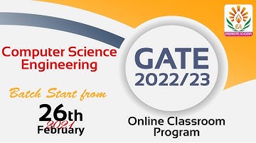 GATE 2022 Online Coaching | GATE Computer Science Online coaching | GATE CS New Batch Announcement