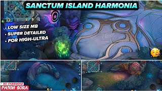 New! Sanctum Island Harmonia Night Mode HDR In Mobile Legends | Config Ml Anti Lag - Patch Sora