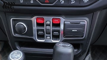 RT-TCZ Car Window Switch Button Cover Trim for Jeep Wrangler JL JLU Gladiator JT 2018+