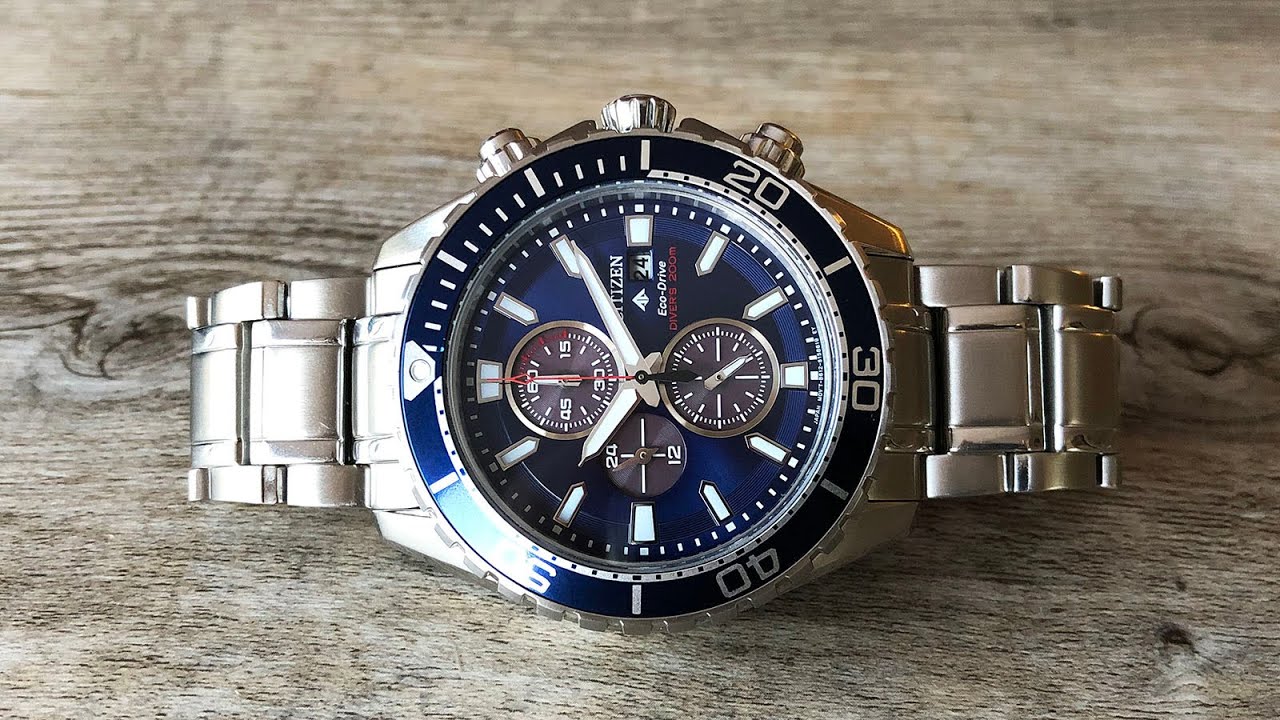 Citizen Promaster Eco-Drive Chronograph Diver\'s 200m Watch Review  (CA0710-82L) - Perth WAtch #363 - YouTube