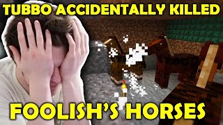 Tubbo Accidentally KILLED Foolish&#39;s HORSES Which He Was Breeding For WEEKS on QSMP