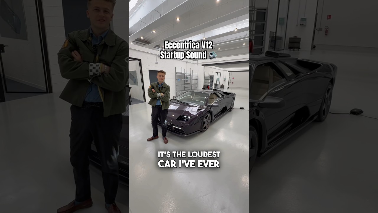 The insane V12 sound of the Eccentrica 😍 €1.35M Lamborghini Diablo Restomod 