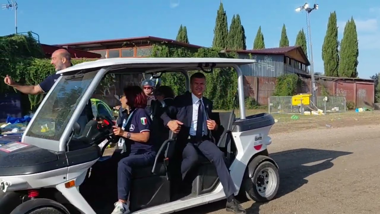 El Papa leon XIV en tor Vergata en roma esta mañana 