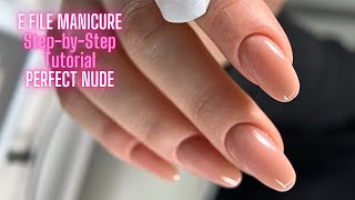 Flawless Russian Manicure | Perfect Nude Nails with Almond Shape | Satisfying Nail Transformation