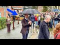 Prince William Waits Patiently Under Umbrella As All Eyes On Princess Catherine