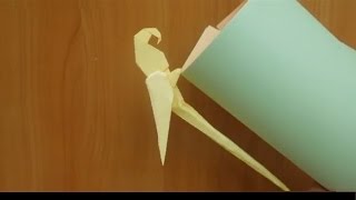 Как сделать  попугая из бумаги. 🦜Оригами попугай из бумаги. Origami parrot.