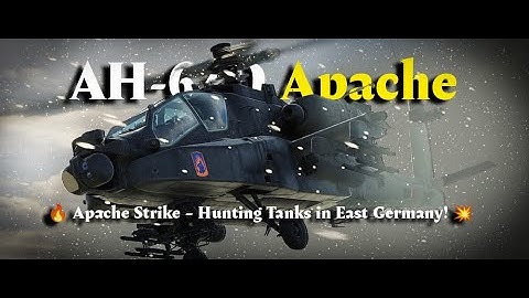 DCS World AH-64D Apache ( 🔥Apache Day Strike) Hunting Tanks in East Germany!