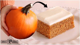The Easiest PUMPKIN CAKE RECIPE using Freshly Grated Pumpkin