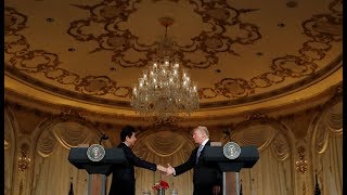 Trump strikes optimistic tone on North Korea, thanks Japan's Abe for his role
