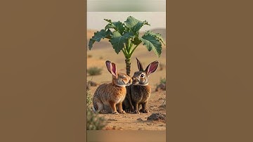 The rabbit saved the turnip plant from drying out by watering it 😭 #ai #tree #save #water