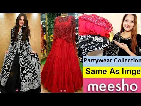 Meesho Partywear Gown Haul/Boutique ...