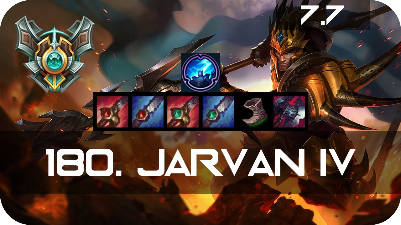 Master Jarvan IV Jungle vs Nidalee Season 7 s7 Patch 7.7 2017 Gameplay Guide Build Normals