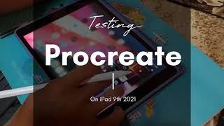 Testing Procreate di iPad 9th 2021 Goojodoq 12th gen stylus