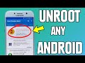 Unroot android  remove root any android  uninstall magisk easy method 2021