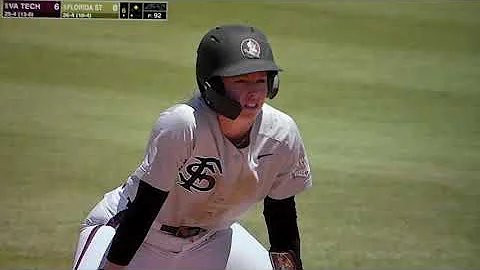 Florida State softball's Sydney Sherrill hits thre...