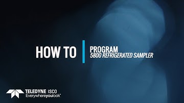 Teledyne ISCO 5800 Sampler How to Program Video
