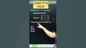 CBSE 2026 Matrix PYQ 2025  Maths for Class 12 Maths #cbse2026 #maths #cbseboard #cbseclass12