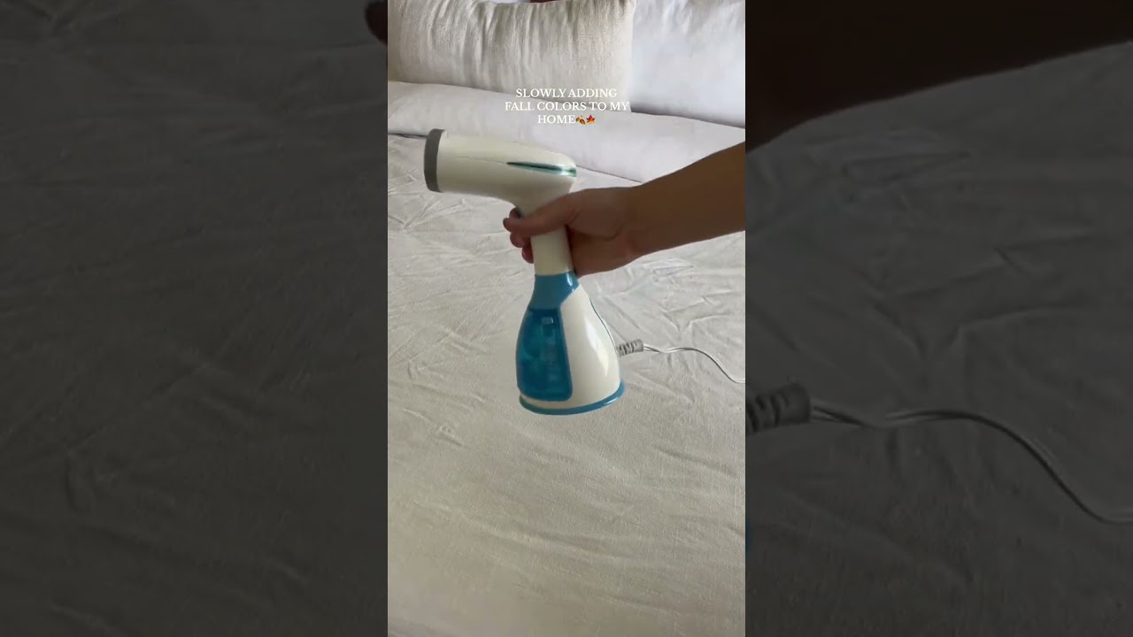 Cozy fall cleaning with my portable steamer 