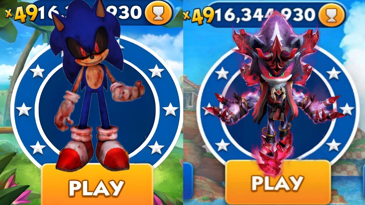 Sonic Dash - Sonic EXE VS Oni Mephiles _ Movie Sonic vs All Bosses Zazz ...