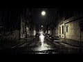 Heavy Rain Sounds Night Street [4K] binaural ASMR for sleeping relaxing 폭우 빗소리 숙면 꿀잠예약
