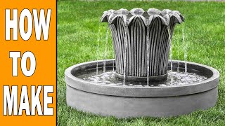 Concrete Fountains  DIY Fountain Project for Outdoors