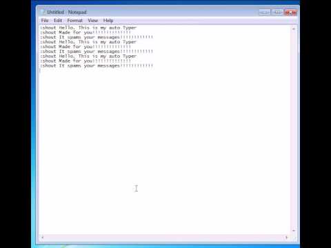 Habbo Auto Typer