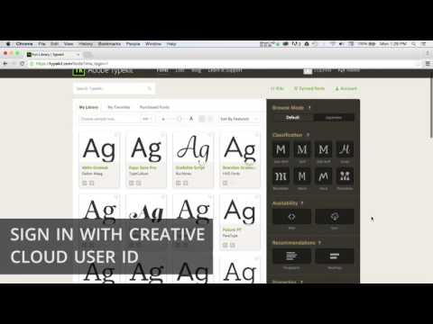 Tutorial: Exploring the Adobe Typekit
