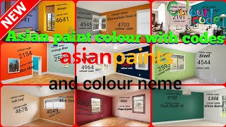 Asian paints colour with code number |asian paints colour nemes and code ||