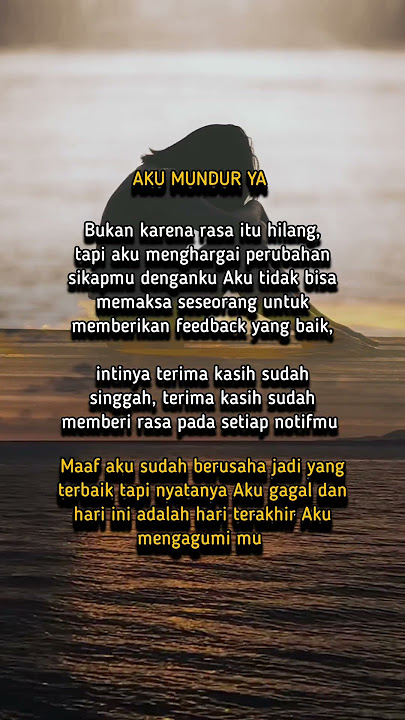 aku mundur ya #motivasidiri