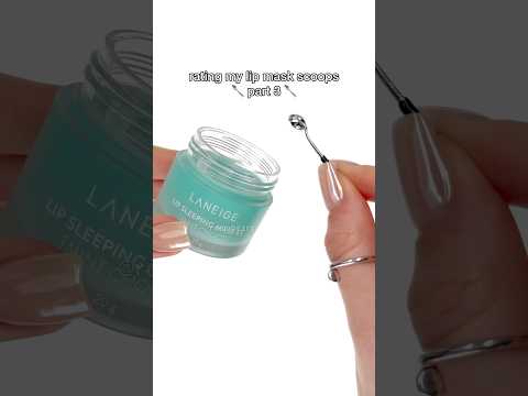 Let’s rate my lip mask scoops 🥄✨ #lipmask #rating #rate #scooping #satisfying #textures #shorts