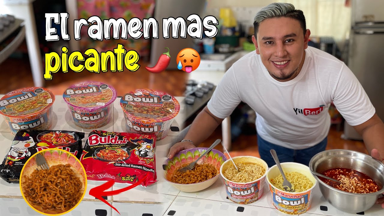 EL RAMEN MAS PICANTE 🌶 FT: SARII MARTÍNEZ y mi FAMILIA || Yilbert💎