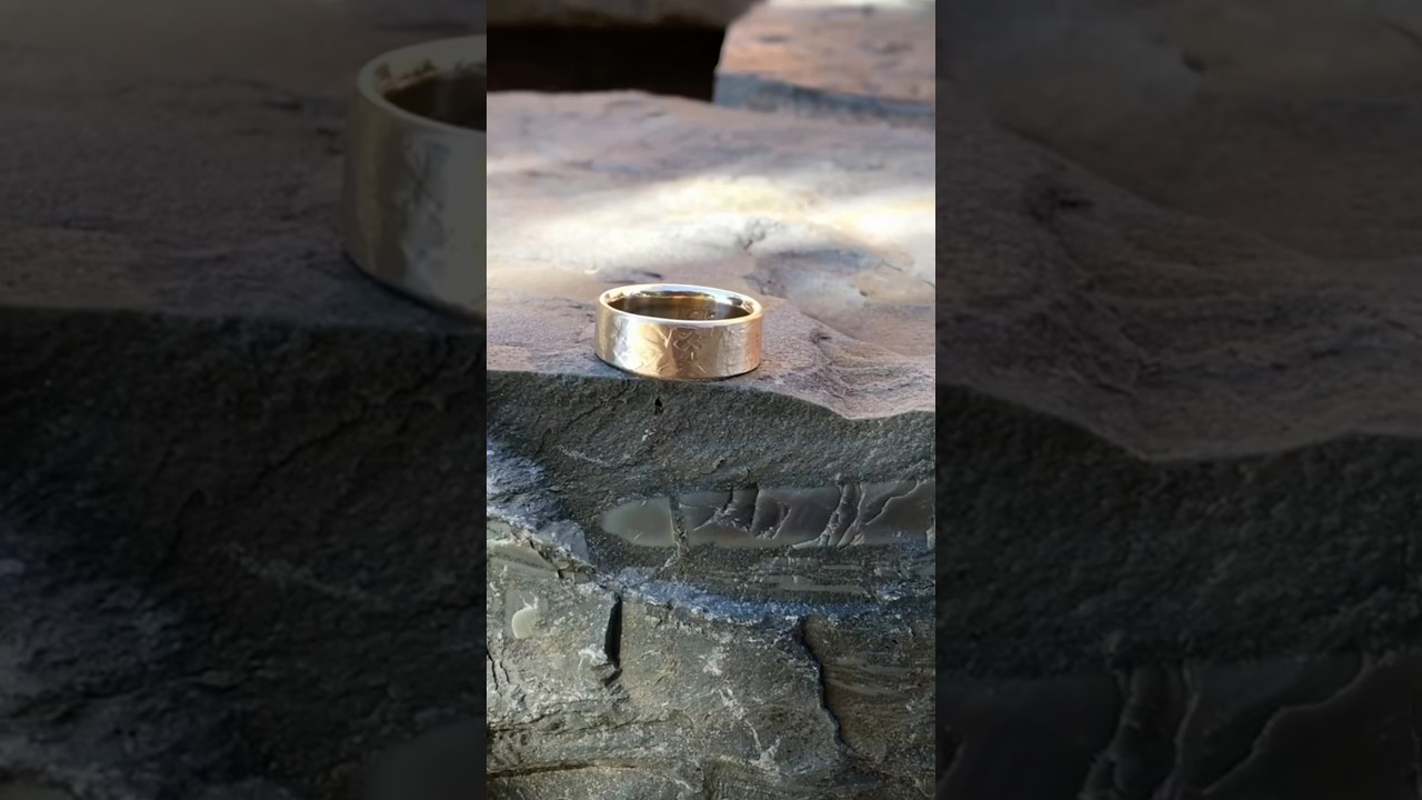 Turning scrap chain into a finished ring 💍.   