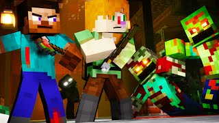 Zombie Apocalypse - Alex and Steve Life (Minecraft Animation)