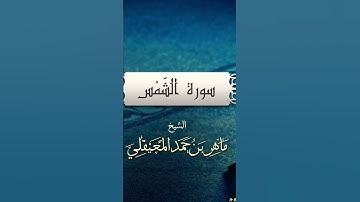 سورة الشمس #ماهر_المعيقلي #ارح_قلبك #القرآن #القرآن_الكريم