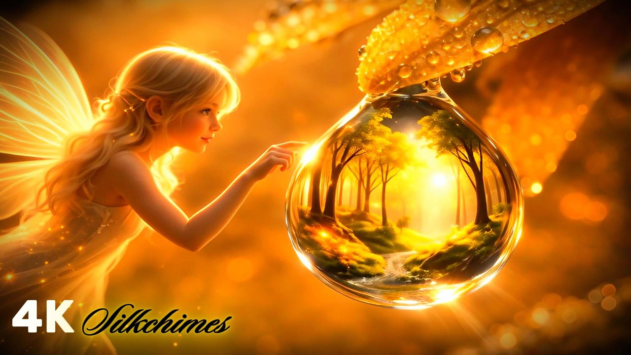 Silkchimes  | A Fairy Inside A Raindrop Universe 🌧️✨| Dreamy Macro Fantasy Short Film