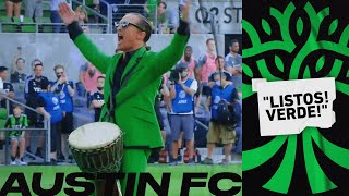 Matthew McConaughey Plays Drum to Hype Up Austin fans at NEW STADIUM