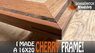 Making a Cherry Picture Frame With a Walnut Inlay