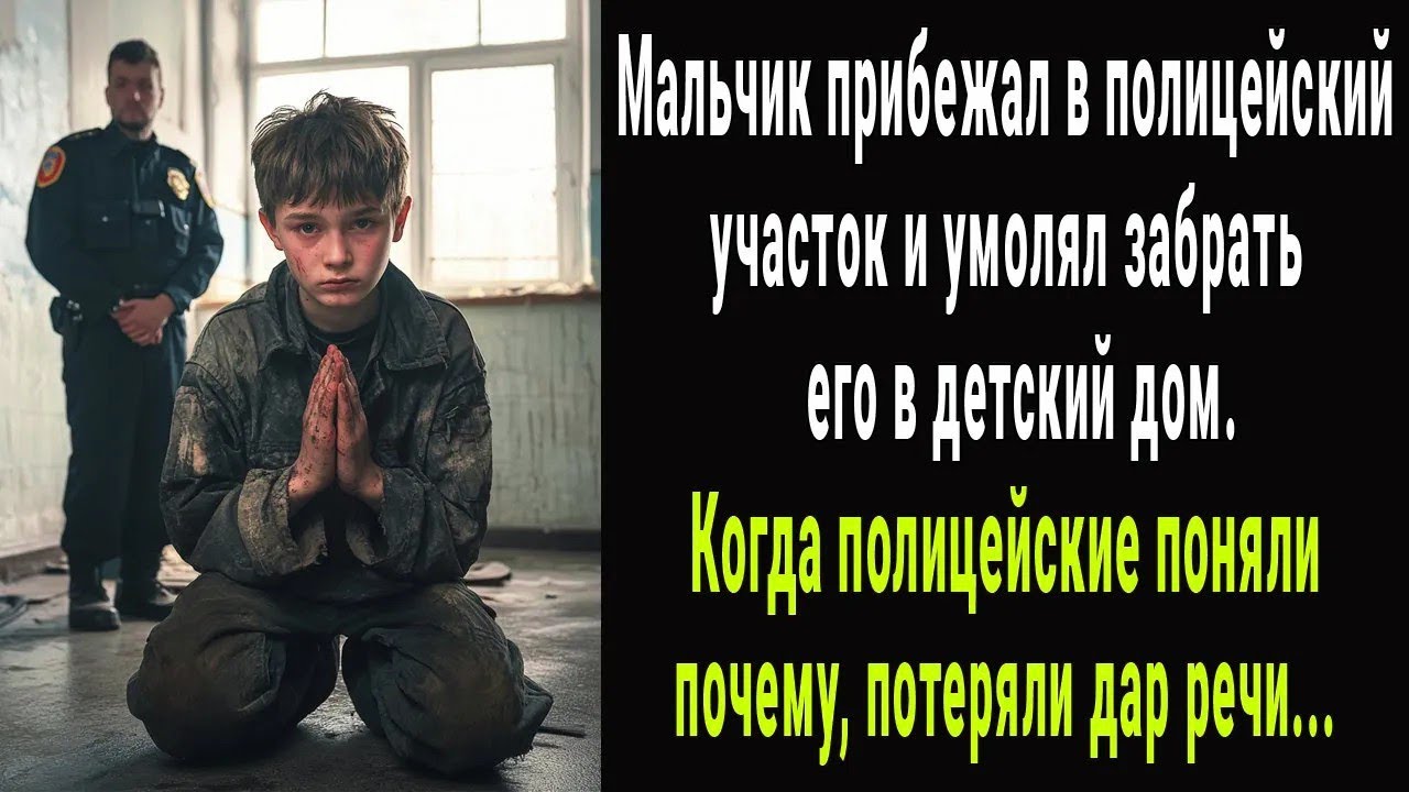 Денис прибежал в полицейский участок и умолял отправить его в детский дом. Полицейские онемели…